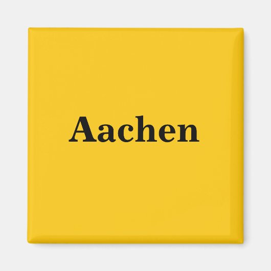 Aachen Magnet Schild Gold Gleb Magneet (Voorkant)