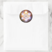 "Aad Guray Nameh"-Beschermende Mantra-Merkaba Ronde Sticker (Tas)