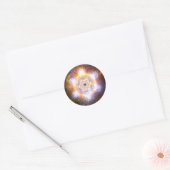 "Aad Guray Nameh"-Beschermende Mantra-Merkaba Ronde Sticker (Envelop)