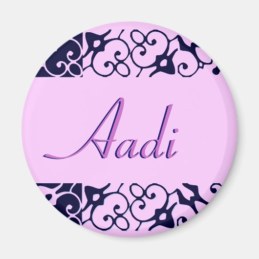 Aadi Designer Name Magnet Magneet (Voorkant)
