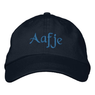 Aafje Persoonlijk blauw geborduurd Baseball Pet