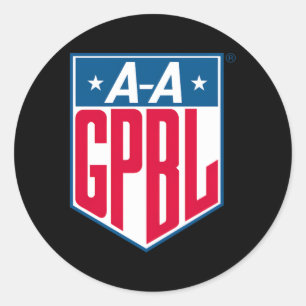 AAGPBL All American Professional Baseball League Ronde Sticker