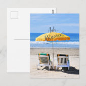 Aah...pensioen, een dag aan het strand briefkaart (Voorkant / Achterkant)