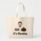 AAh S &%# Het is maandag Canvas tas (Voorkant)