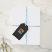 Aai de Dobermann Pinscher Retro Cadeaulabel (Met Touw)