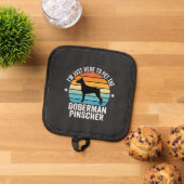 Aai de Dobermann Pinscher Retro Pannenlap (Top down)