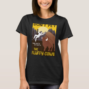 Aai de Fluffy Koeien Niet  Fluffy Koeien Bizons  P T-shirt