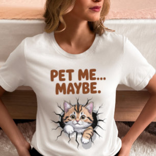 Aai Me Misschien Grappige Kat Tri-Blend Shirt