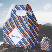 Aaland Islands Ålander vlag betegeld blauw Persoon Bedankdoosjes