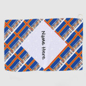 Aaland Islands and Ålander Flag Tiled Personalized Golfhanddoek (Horizontaal)