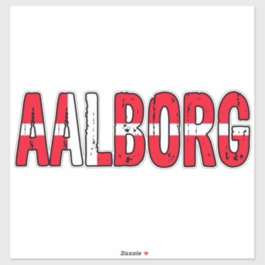 Aalborg, Denemarken Sticker (Vel)