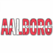 Aalborg, Denemarken Sticker (Voorkant)