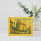 Aalborg Denmark Cityscape Briefkaart (Staand voorkant)