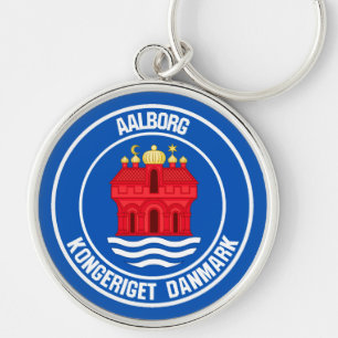 Aalborg Round Emblem Sleutelhanger