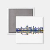 Aalborg Skyline Magneet (Voorkant / Achterkant)