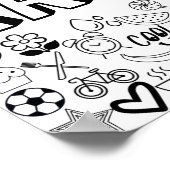 'AALIYAH'-kleurenweergave Poster (Hoek)