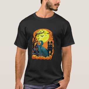 aalscholver met pompoenen grappig enge Halloween d T-shirt