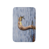 aalscholver met vis badmat (Voorkant Verticaal)