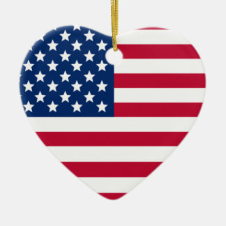 Aamerican Heart Kerstornament Keramisch Ornament