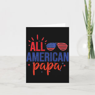 Aamerican Papa 4 juli Zonnebril Familie Kaart