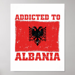 Aan Albanië gericht Albanese Balkancadeautjes Poster