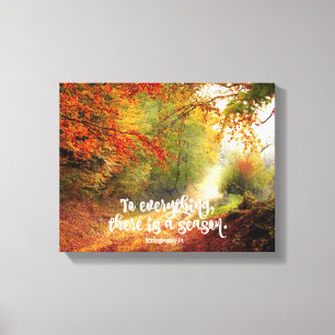 Aan alles, is er een Seizoen Bijbel Verse Canvas Afdruk