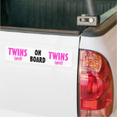 Aan boord - Girl Twins Bumpersticker (Op Truck)