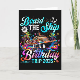 Aan boord van het schip, het is een verjaardagsrei kaart