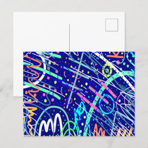 Aan de andere kant van de nachtelijke hemel briefkaart