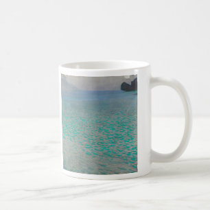 Aan de Attersee van Gustav Klimt, Vintage Fine Art Koffiemok