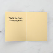 Aan de beste hondenvader: je bent de poepscheppend kaart (Binnen)