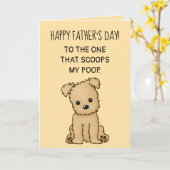 Aan de beste hondenvader: je bent de poepscheppend kaart (Gele Bloem)