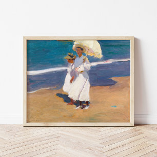Aan de kust   Joaquín Sorolla Poster