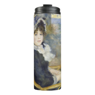 Aan de kust, olieverf portret, Renoir Thermosbeker