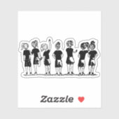 Aan de lijn - Ultieme Frisbee Sticker (Vel)