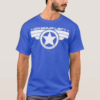 Aan de linkerkant van de club 5 t-shirt