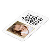 Aan de maan en de rug EDITABLE KLOOR douanemalnet Magneet (Linkerzijde)