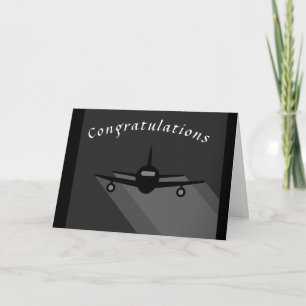 ** AAN DE NIEUWE PILOOT** GEFELICITEERD KAART