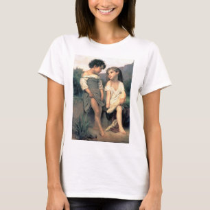 Aan de rand van de beek, Bouguereau T-shirt