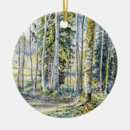 "Aan de rand van de winter" Keramisch Ornament