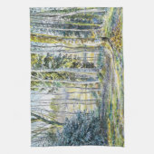 "Aan de rand van de winter" Theedoek (Verticaal)