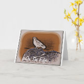 Aan de rand van het Wenskaart Kaart (Gele Bloem)