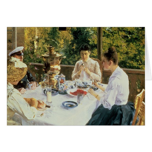 Aan de theetafel, 1888 (Voorkant Horizontaal)