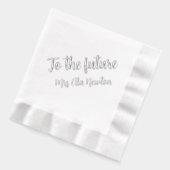 Aan de toekomstige bruid Bruidsfeest Folie Servetten (Links)