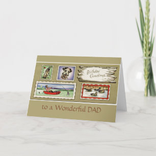 aan een fantastisch Wenskaart van de vader van de Kaart