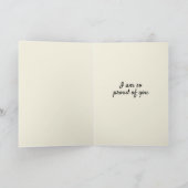 Aan een zeer speciale Kaart van het Afstuderen van (Binnen)