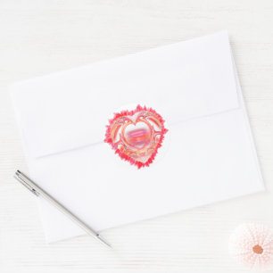 Aan flarden Hart Ronde Sticker