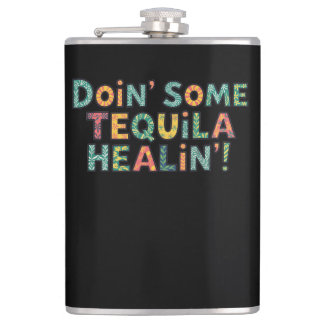 Aan het doen van wat Tequila genezing Heupfles