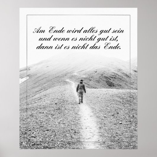 Aan het einde komt alles goed poster (Voorkant)