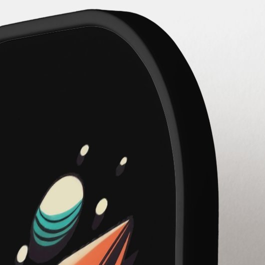 aan het maanraketschip pickleball paddle (Links Detail)